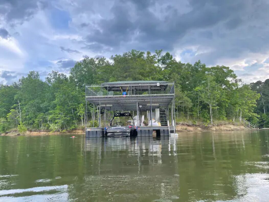 Amazing Lake Cabin with Covered Double Decker Dock