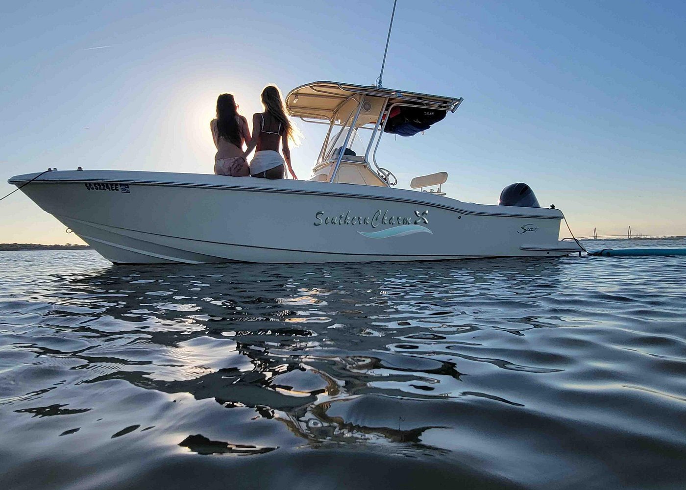 Private Sunset BYOB Boat Ride on Southern Charm 2 hours Private Sunset BYOB Boat Ride on Southern Charm 2 hours