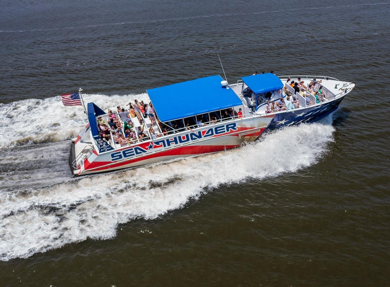 Sea Thunder Cruise-2 Hour Tour Surrounded by Dolphins in S.C Sea Thunder Cruise-2 Hour Tour Surrounded by Dolphins in S.C
