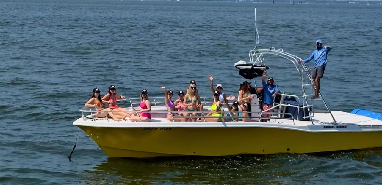 Charleston Party Boat Rentals 35ft Private Charter from Shem Creek Harbor Charleston Party Boat Rentals 35ft Private Charter from Shem Creek Harbor