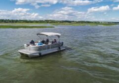 4 Hour 22 ft. Luxury Pontoon Private Hilton Head Boat Rental