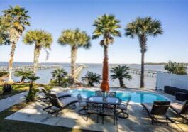 Dreamworthy, waterfront St. Helena home with pool and deep water dock.