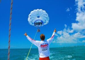 Key West Parasailing Adventure above Emerald Blue Waters