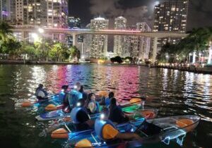L.E.D. Light Kayak Miami City Lights