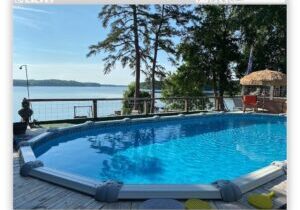 Lake Front Vacation Home with Pool and Lake view
