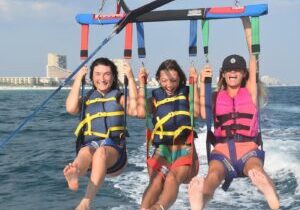 Parasailing along Fort Lauderdale Beach