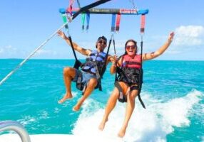 Parasailing over the Historic Key West Seaport
